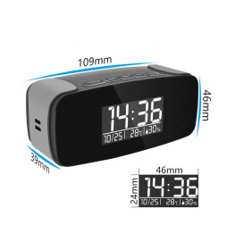 1080P FULL HD WIFI CAMERA IN DESKTOP WATCH - SUPER IR NIGHT VISION dimensions
