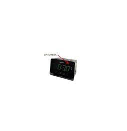 RADIO ALARM CLOCK WITH BUILT-IN SPY CAMERA AND RECORDER